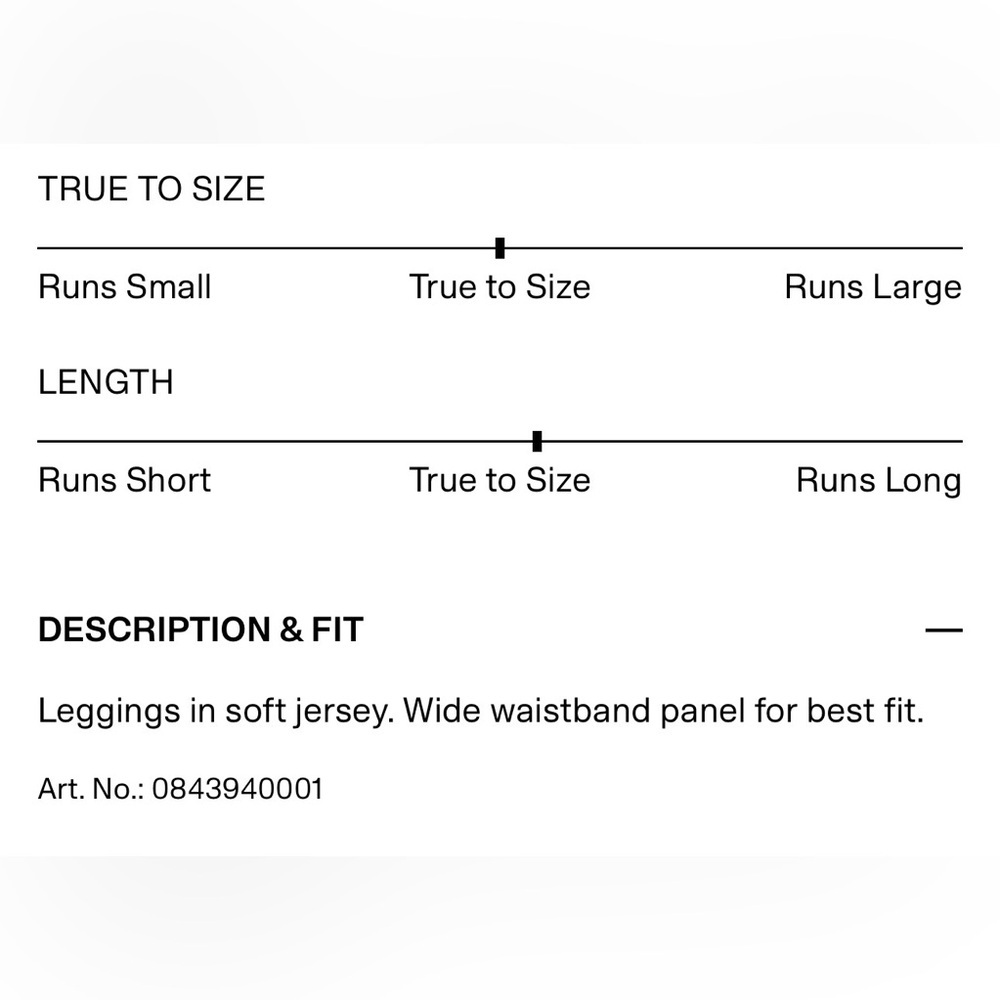 H&M MAMA Jersey Leggings Black - Picture 10 of 14